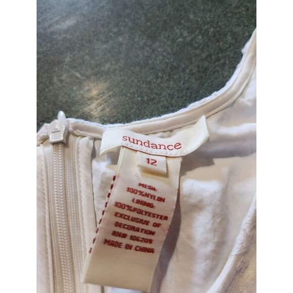 Sundance "In a Heartbeat" White Lace Sleeveless Dress, Size 12 - Picture 5 of 6